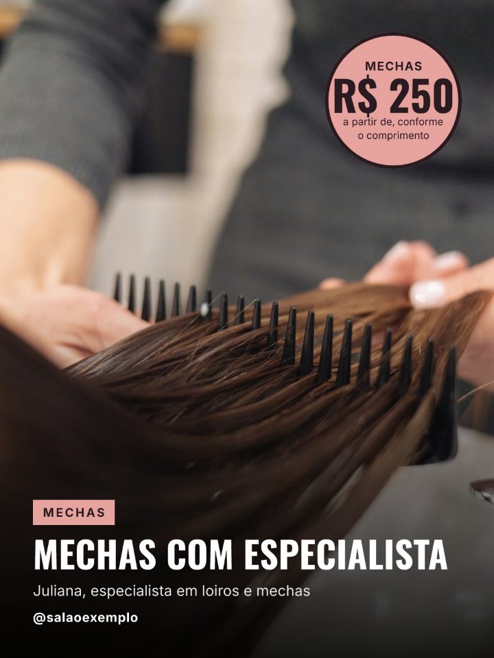 Arte de exemplo: mechas com especialista